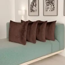 Kit 4 Capas de Almofadas Decorativas Jacquard 43x43 cm com Zíper – Para Sala, Quarto, Sofá