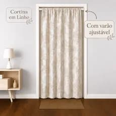 Kit Cortina com Varão Ajustável – Pronto para Instalar Varias Cores