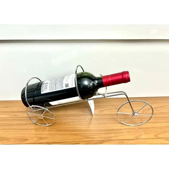 Suporte Decoração De Vinho Bicicleta De Metal Vintage