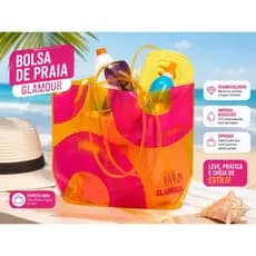 Bolsa de Praia Glamour Color Trend – PVC Impermeável