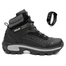 Bota Confortável e Resistente Shelga Modelo Saara Cano Médio Bico PVC com CA
