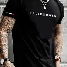Camiseta Masculina California 100% Algodão