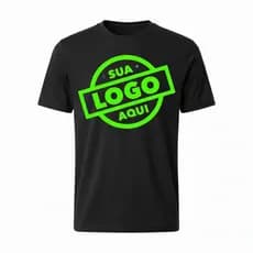 Camiseta Personalizada 100% Algodão Sua Logo aqui Estampa Sublinhada