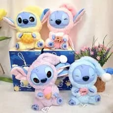 Brinquedos de Pelúcia da Stitch Caixa Surpresa Série Coma Antes de Dormir com Acessório de Pendente