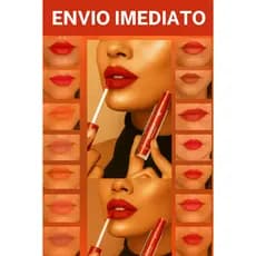 Batom Líquido Matte Ovo Vivai: Longa Duração, Secagem Rápida, Não Transfere e Cores Vibrantes!