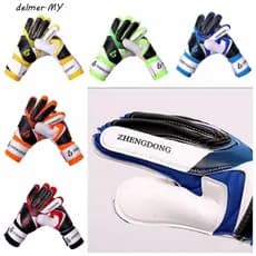 Luvas de Futebol DELMER, Luvas de Goleiro Excepcionais e Resistentes ao Desgaste, Proteção para Dedos, Luvas de Treiname
