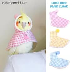 # Novo Capa De Papagaio Moda Flor Impressão Pássaro Com Capuz Pequenos Animais Vestuário Festa Cosplay Foto Prop Roupas