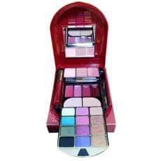 Estojo Completo de Maquiagem Tango c/ espelho – Paleta 12 Sombras, Batons, Blush, Pó, Rímel
