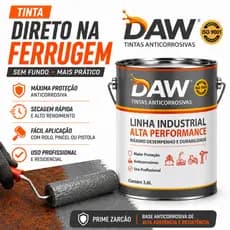 Esmalte Direto na Ferrugem 3,6 L  – Alta Cobertura e Durabilidade para Superfícies Metálicas