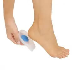 Par Calcanheira Siligel P/Esporão Com Ponto Azul - Ortho Pauher
