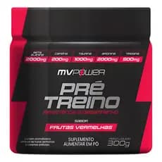 Pré Treino Em Pó Sabor Frutas Vermelhas (300g) - Mv Power