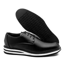 Sapato Masculino Oxford Derby  Social Igreja Advogado Couro Esporte Fino Elegante Confortável Super Leve