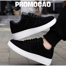 Tênis Streetwear Masculino e Feminino de Camurça Legitimo Casual Confortável para Academia e Corrida Pronta Entrega