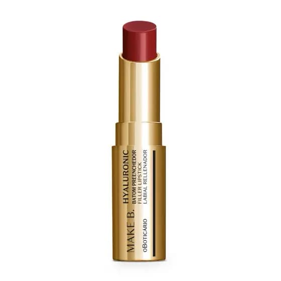 Batom Make B red classic Oboticario hyaluronic - Oboticario