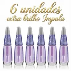 Esmalte extra brilho Impala - 6 unidades