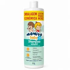 Shampoo Líquido Infantil 1 Litro - Limpeza Suave Sem Lágrimas - Mamito Baby