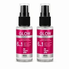 Kit 2 Sérum Reparador de Pontas Glow 30ml - Brilho Intenso – Lá Vem Ela