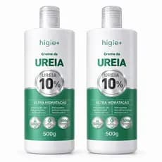 Kit 2 Cremes de Ureia 10% 500g - Hidratação Intensa Para Pele Seca Mãos, Pés, e Cotovelos – Higie+