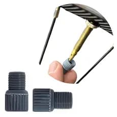 Kits Adaptador Válvula Presta De Bicicleta - Bico Fino Para Grosso Bike NYLON Pares