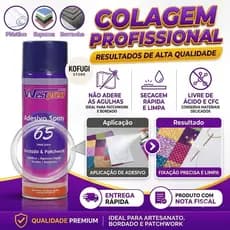 Kit Cola Spray Adesivo Temporária 65 Westpress 500ml Artesanato
