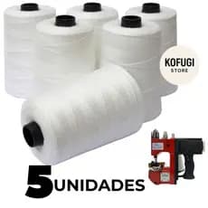 Kit C/ 10 e 5 Cones De Linha Para Máquina De Sacaria