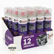Kit 12 Unidades Spray Verniz para Motor de Carros/Motos 300ml Silicones Paulista