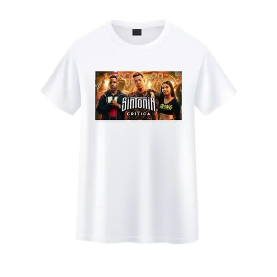 Camiseta Branca 100% Poliéster Sintonia