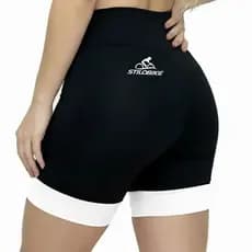 Bermuda Ciclismo Stilo Bike Colors Feminina Barra Branca