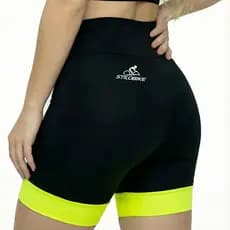 Bermuda Ciclismo Stilo Bike Colors Feminina Amarelo