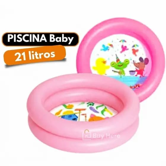 Piscina Infantil 21 Litros Inflável Vinil Criança Praia