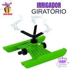 Irrigador Giratório Para Jardim Esqui Fixo 03 Jatos