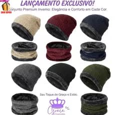 Touca e Encharpe Estilosa para Inverno - Conforto e Elegância