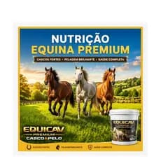 Equicav Premium Casco e Pelo Suplemento Para Equinos 1 kg