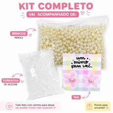 30 pares de Brinco perola com Tag personalizado Mimo Cliente
