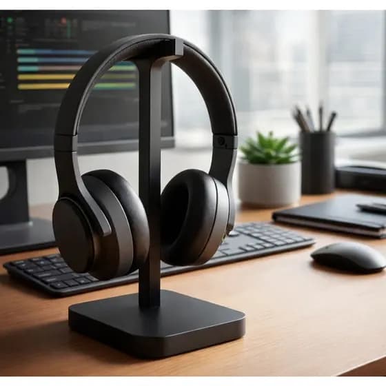 Suporte para Headset Gamer Universal de Mesa – Elegante e Minimalista