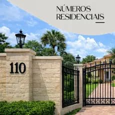 Números Residenciais para Casa 12cm Preto Fachada Moderna Proteção UV Impermeável Fácil Instalação