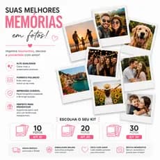 Kit de  Fotos 10, 20, 30  de  7,5x10 cm