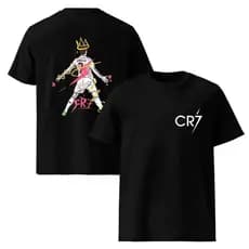 Camiseta Cristiano Ronaldo CR7 Futebol Unissex Infantil Adulto Menino Menina Envio Imediato Plus Size