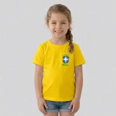 Camiseta Brasil Pai Mãe Filho Do Mundo Camiseta 100% Algodao Mascolina Infiantil E Plus Size 1 unidade