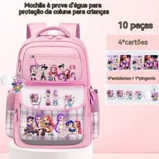 Kpop-Demon Hunter mochila infantil lancheira infantil bolsa de meninas mochila escolar impermeável para menina ming