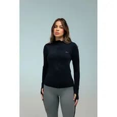Casaco Jaqueta UV  Feminina Fitness Slim De Academia Yoga Ginástica Ciclismo Corrida Essentials MF