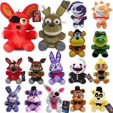 TIMEKEY Cinco Noites No Freddy Fnaf Brinquedos De Pelúcia Fofinhos Jogo Doll 18 CM Bonnie Bear Foxy Cartoon Bonecas Rech