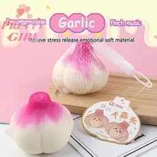 [Pretty ggirl] Simulação Criativa Alho Beliscar Brinquedo Complicado Bonito Espremer Recuperação Lenta De Depressão Maci