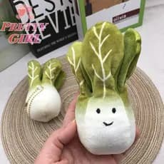 [Pretty ggirl] Chaveiro De Boneca De Pelúcia De Repolho Fofo Desenho Animado Planta Vegetal Pingente Mochila Amuletos De
