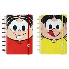 Caderno Inteligente Grande Turma da Mônica 80 Folhas  Original Reposicionável Tipo Fichário Escolar Universitário