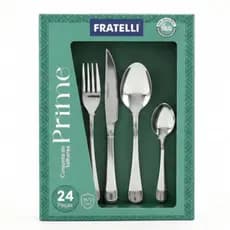 Fratelli Faqueiro Completo 24 Peças Inox Para 6 Pessoas