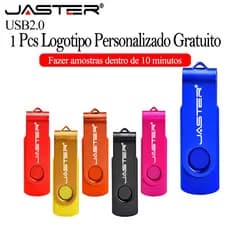 JASTER Porta-Chaves USB 2.0 Flash Drives Drive Personalizado Gratuito Pen À Prova D'água Pendrive Memória De Gravação A