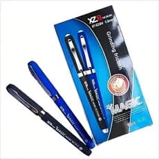 KIT COM 12 Canetas Esferográfica Que Apaga Ponta 0.8 XZB Azul Tinta