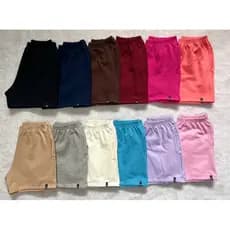 kit 3 short moletom feminino com bolso Short curto malha algodão
