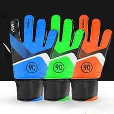 Luvas de goleiro de futebol infantil QDWG anti-colisão látex
